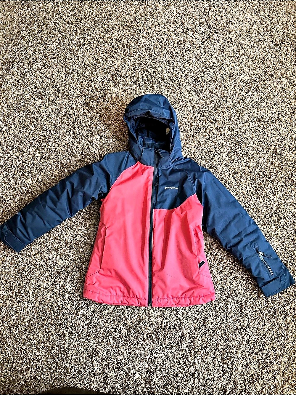 Patagonia Girls' Snowbelle Jacket Pink & Blue Girls XL